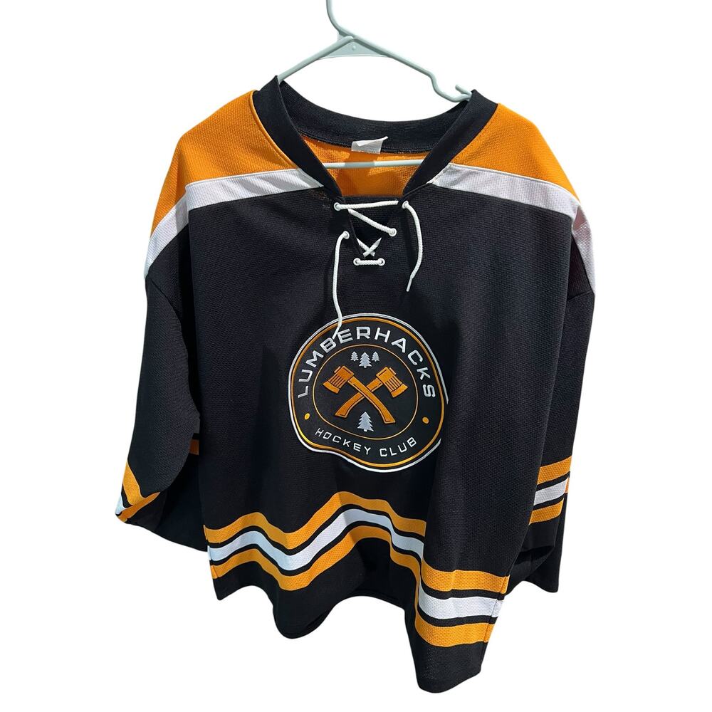 AK Athletic Knit Lumberhacks Hockey Club Jersey – Chenault #44 L